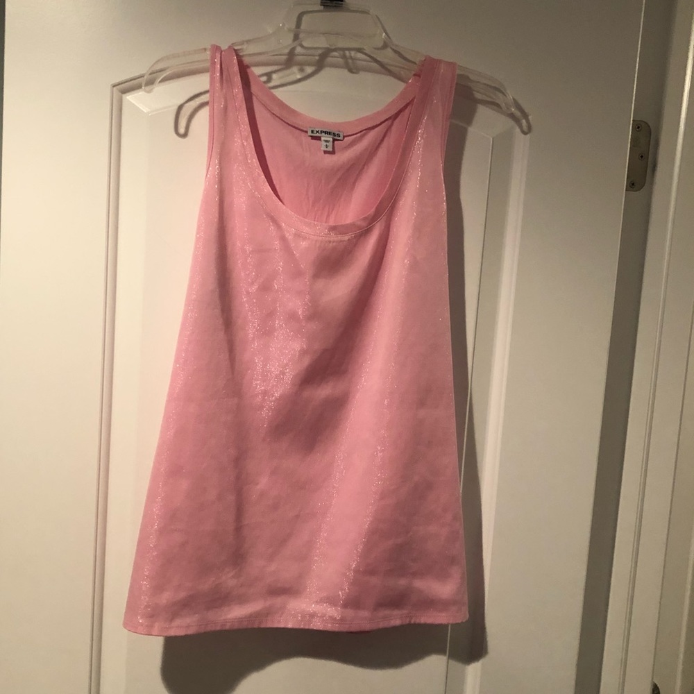 Express Pink Shimmer Top